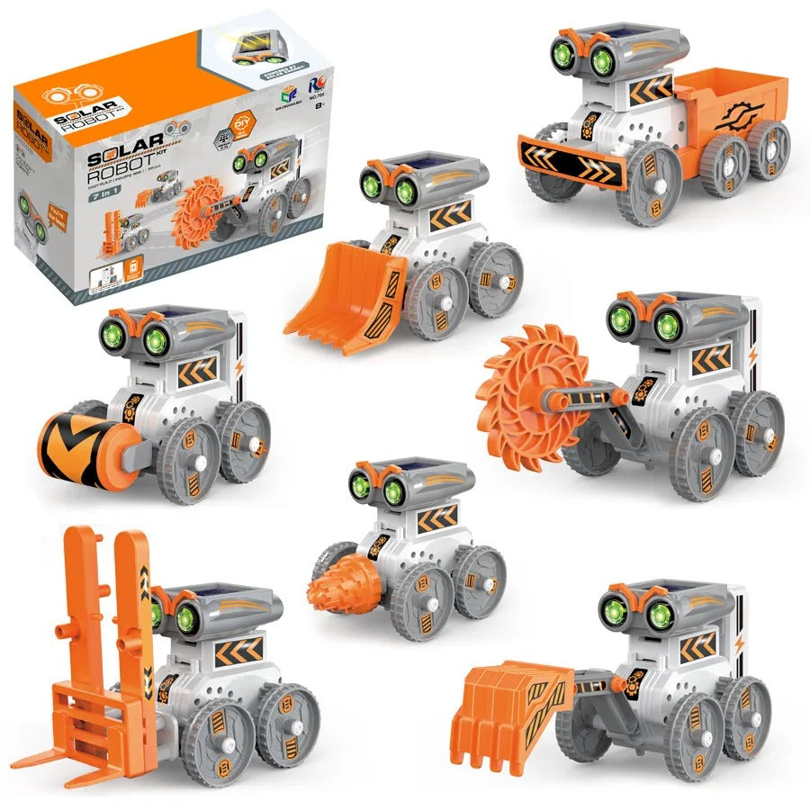7in1 Solar Robot Kit | STEM DIY Robot Experiment Science Kit For Kids