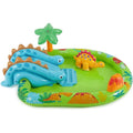INTEX Inflatable Dinosaur Themed Pool For Kids 8ft 2in x 6ft 3in x 3ft 7in (6in Depth)