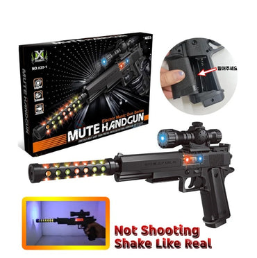 Electric Music Toy Gun with LED Lights & Scope