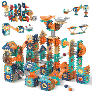 125-Piece DIY Pipeline Marble Track Set