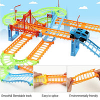 Rapid Variety Railway Racing Track | 95 Pcs Playset With SUV Toy Cars