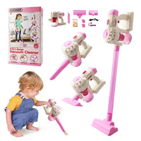 Toy Vacuum Cleaner for Kids | 3-in-1 Pretend Play Cleaning Set with Adjustable Height & Storage Rack | Safe Educational Toy for Toddlers