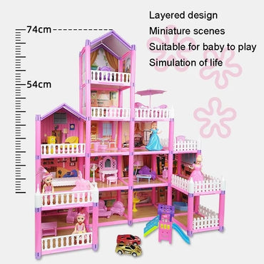 162 PCS Barbie Dream Castle Doll House Play Set