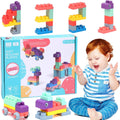 Animal DIY Building Block Set With 26 Pieces Of Soft Rubber Blocks