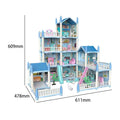 Happy Childhood 4 Story & 11 Room Doll House Playset For Kids
