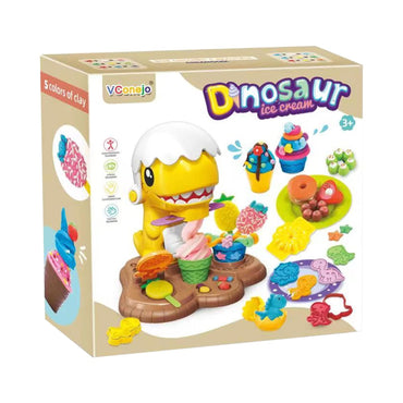 Dinosaur Color Clay Ice Cream Playset for Kids