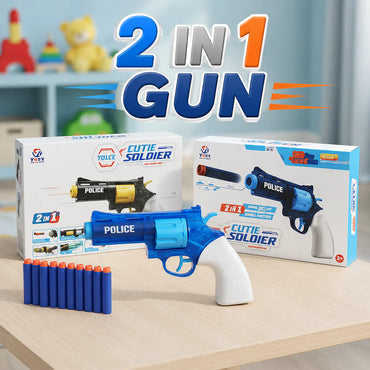 Cutie Soldier 2-in-1 Foam Dart & Water Blaster