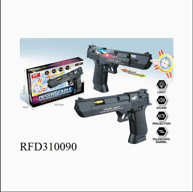8180-32A Desert Eagle Toy Pistol with Lights & Sound