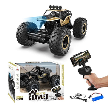 2.4GHz Remote Control Rock Crawler | 1:16 Scale Off Road Car With Rechargeable Batteries & Live transmission 