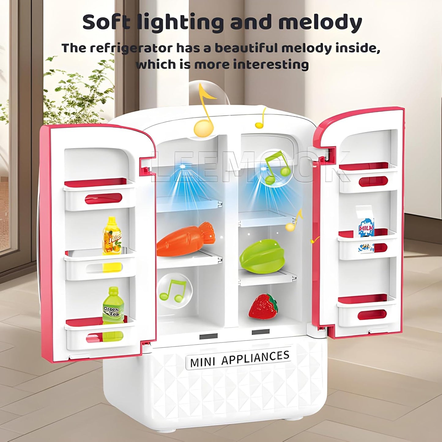 Toybot Mini Refrigerator Playset with Lights & Sounds