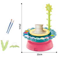 Children's Pottery Wheel Kit with Air-Dry Clay