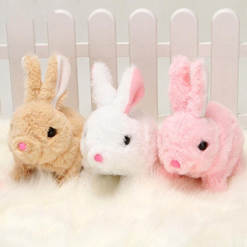 Fluffy Walking Rabbit | Simulated Walking Pet Toys