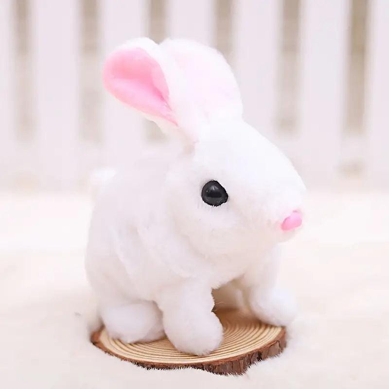 Fluffy Walking Rabbit | Simulated Walking Pet Toys