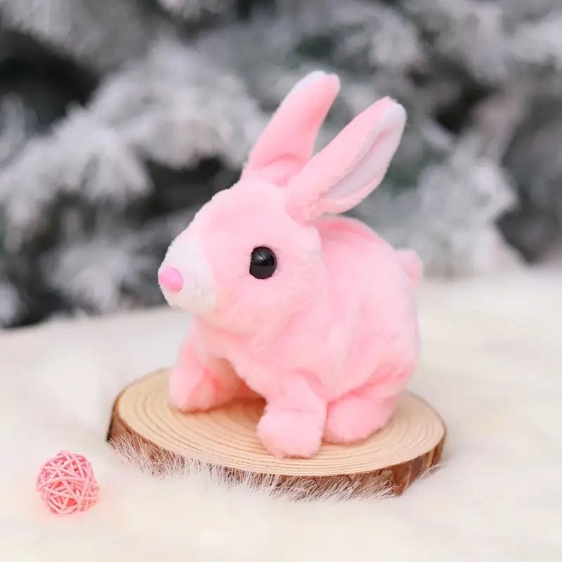 Fluffy Walking Rabbit | Simulated Walking Pet Toys