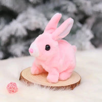 Fluffy Walking Rabbit | Simulated Walking Pet Toys