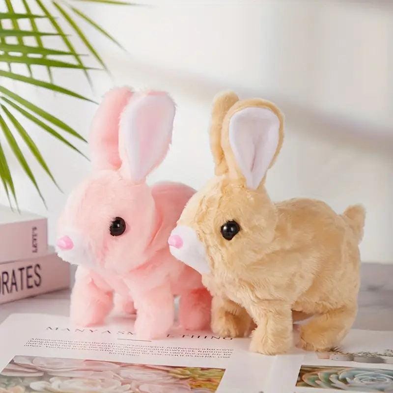 Fluffy Walking Rabbit | Simulated Walking Pet Toys