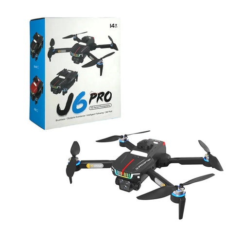 J6 Pro Foldable 8K Aerial Photography Drone with 2.4GHz Remote Control With Accessories Kit