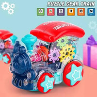 Electrical Train | Transparent Gear Train with 3D Lights & Sound Toy