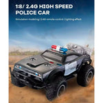 2.4GHz Remote Control Police Themed Rock Crawler With Rechargeable Batteries & Lightning Effects