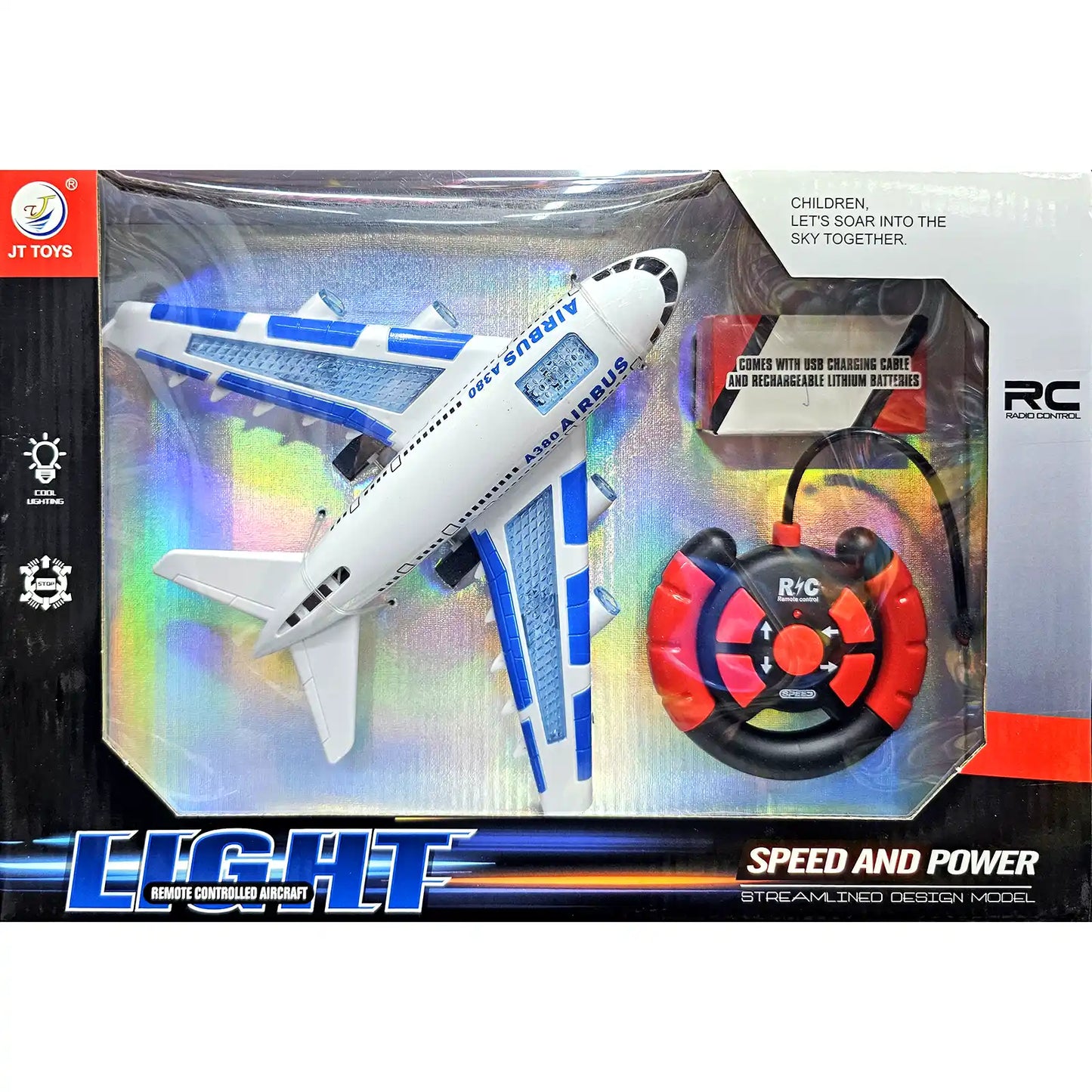 Remote Control Plane | Flight Rc Aircraft | Realistic Plane With Lights & Sound