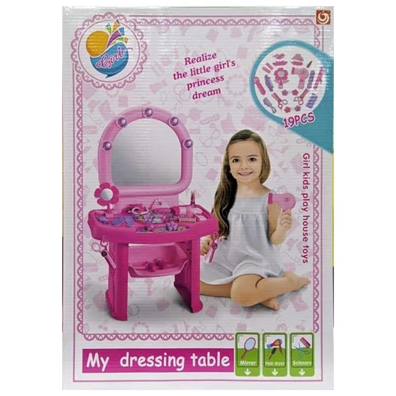 My Dressing Table | Girls Dressing Table With 19 Pcs Accessories