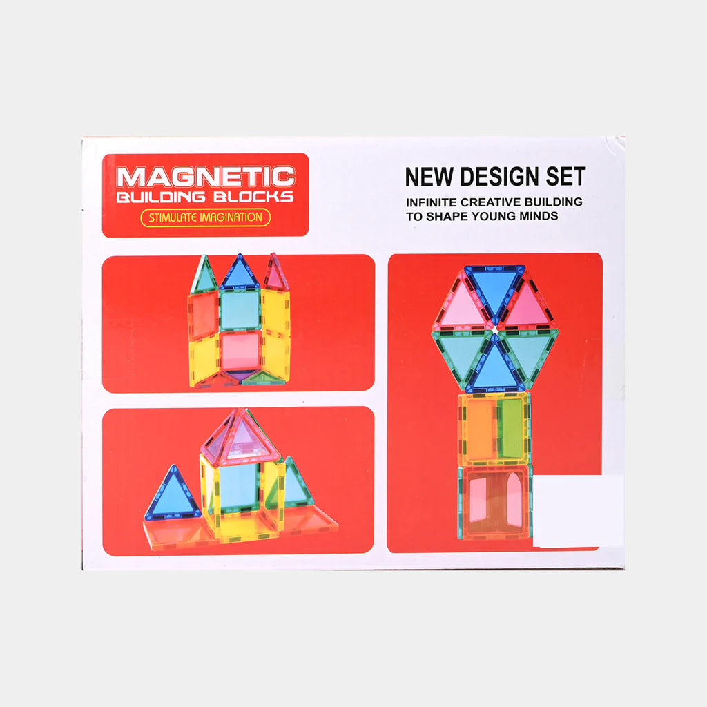 14Pcs Multicolor Magnetic Tiles & Blocks Play Set | DIY Toys