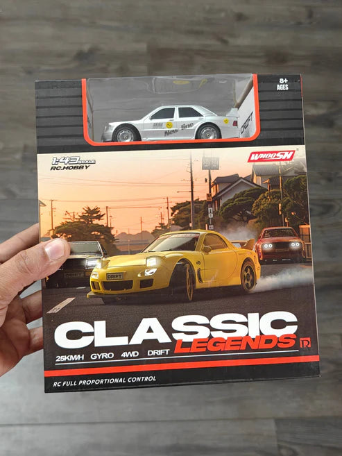 Whoosh 1:43 4WD RC Drift Car with LED Lights