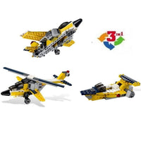 Decool 3-in-1 Super Airplane Building Block Set