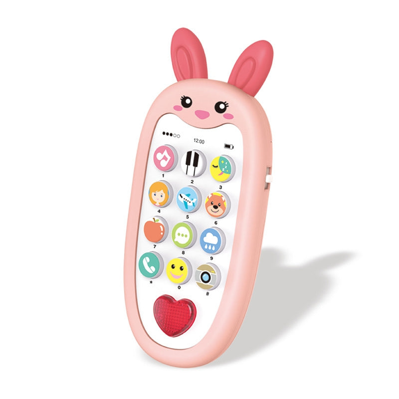 Bunny Themed Enlightenment Toy Phone for Toddlers with Music