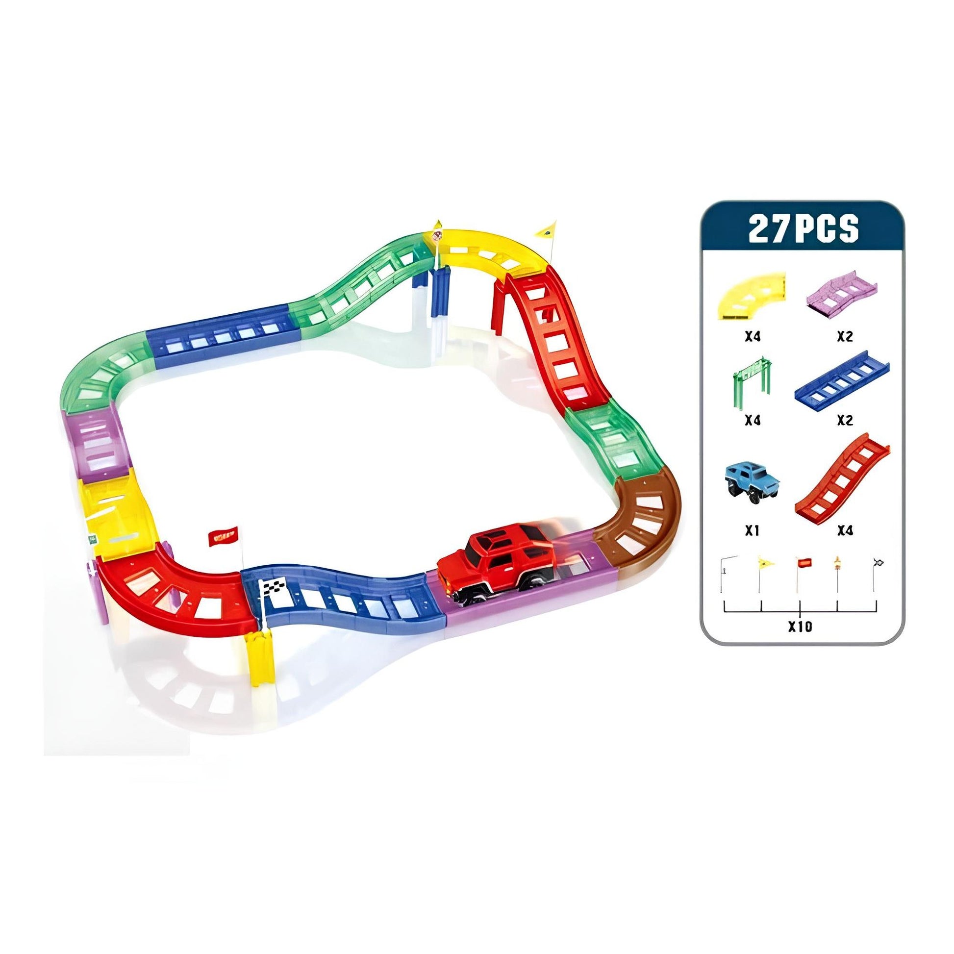 Magnet Tracks Car | Roller Coaster Cars | 27 & 47 Pcs