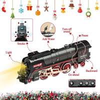 Holy Fun DIY Train Track Set with Steam Smoke