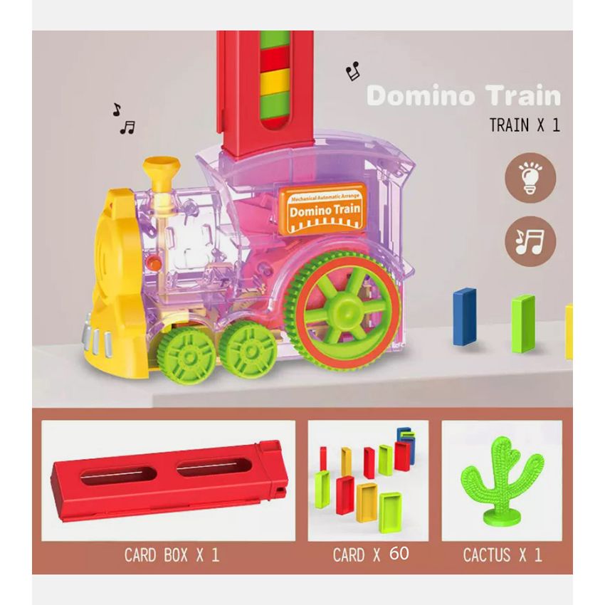 Domino Train Mechanical Automatic Arrange | Domino Toy With Train