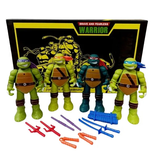 Ninja Turtle Warrior | Teenage Mutant Turtle Warrior Action Figure Set
