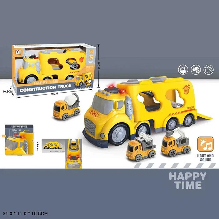 Happy Time Construction Truck | Toy Truck