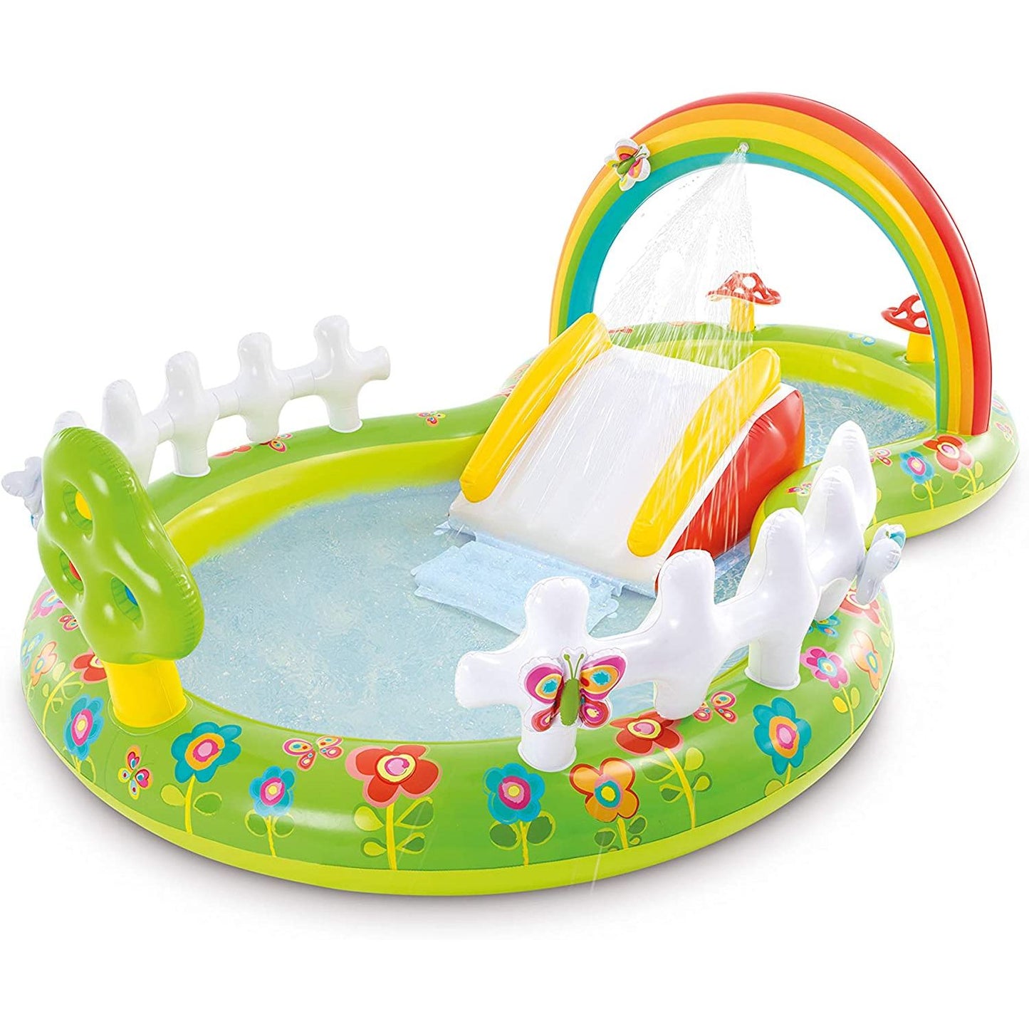 Intex Inflatable Garden Themed Pool For Kids 9ft 6in x 5ft 11in x 3ft 5in