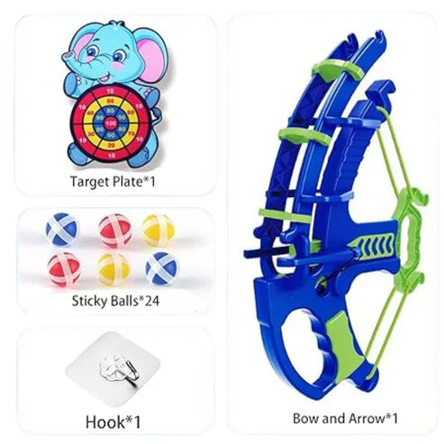 Slingshot Archery Toy With Soft & Sticky Balls Shooting Game | Crossbow Toy For Kids