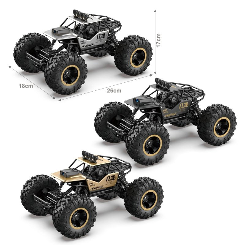 2.4GHz Remote Control Rock Crawler | 1:16 Scale Off Road Car With Rechargeable Batteries & Live transmission 
