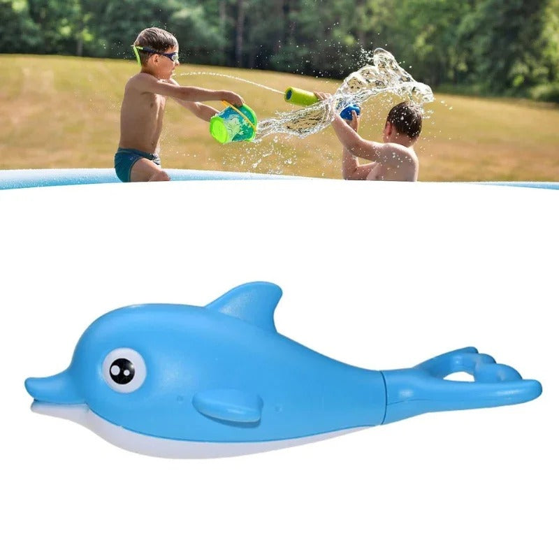 Mini Dolphin Water Blaster Toy | Dolphin Water Spray Toy | Fun Outdoor Water Gun for Kids | Summer Splash Toy