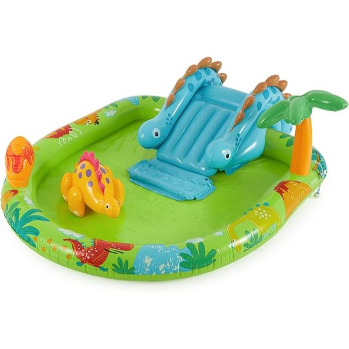 Intex Inflatable Dinosaur Themed Pool For Kids 6ft 3in x 5ft x 1ft 11in