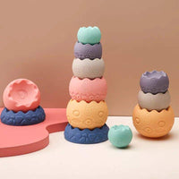 Baby Sensory Balls | Soft Silicone Stacking Teething Toys