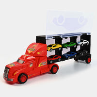 Hot Wheels Transport Truck with 6-Car Storage Garage