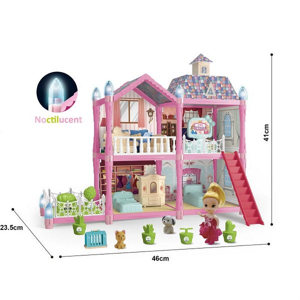 Villa Role Play Set | 112 Pcs House Build Toy 