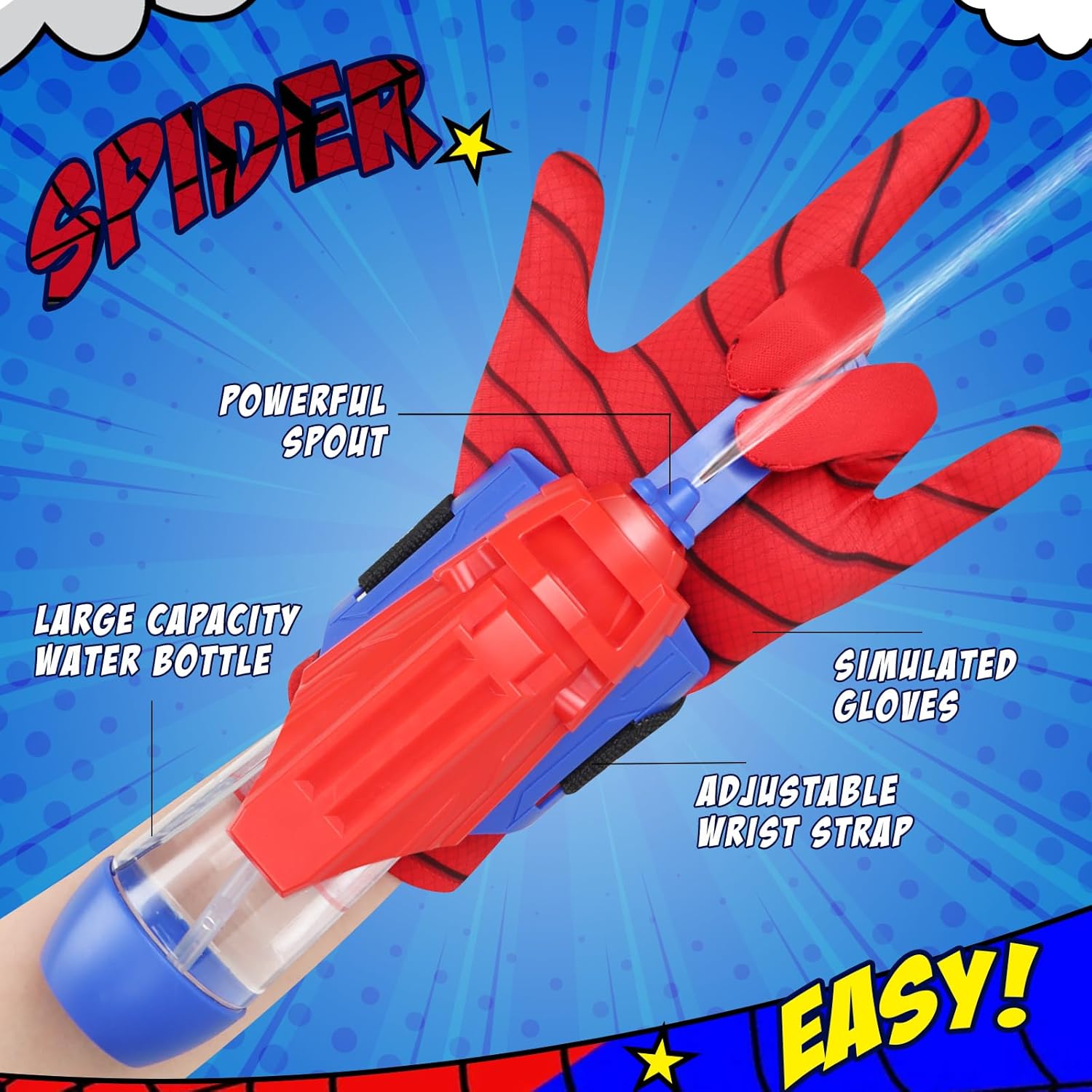 Rechargeable Spider-Man Water Blaster Launcher