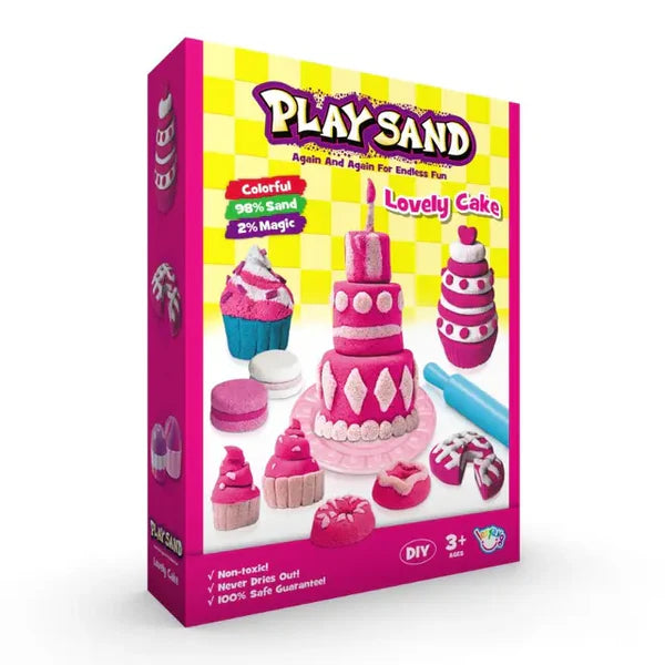 Lovely Cake Play Sand Set with 500g Kinetic Sand