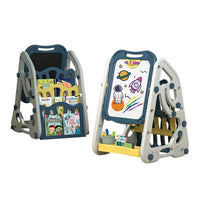 Ultimate 2-in-1 Art Easel for Kids | 35-Piece Drawing Set with Chalkboard, Whiteboard & Storage