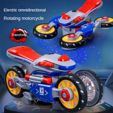 Stop Motor | 360 Rotate Motor Cycle with Lightning Effect