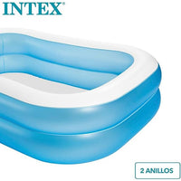 Intex Inflatable Rectangle Shaped Swimming Pool 6ft 6in x 4ft 9in x 1ft 5in