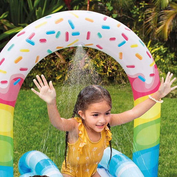 Intex Inflatable Candy Themed Pool For Kids 5ft 5in x 5ft 5in x 4ft