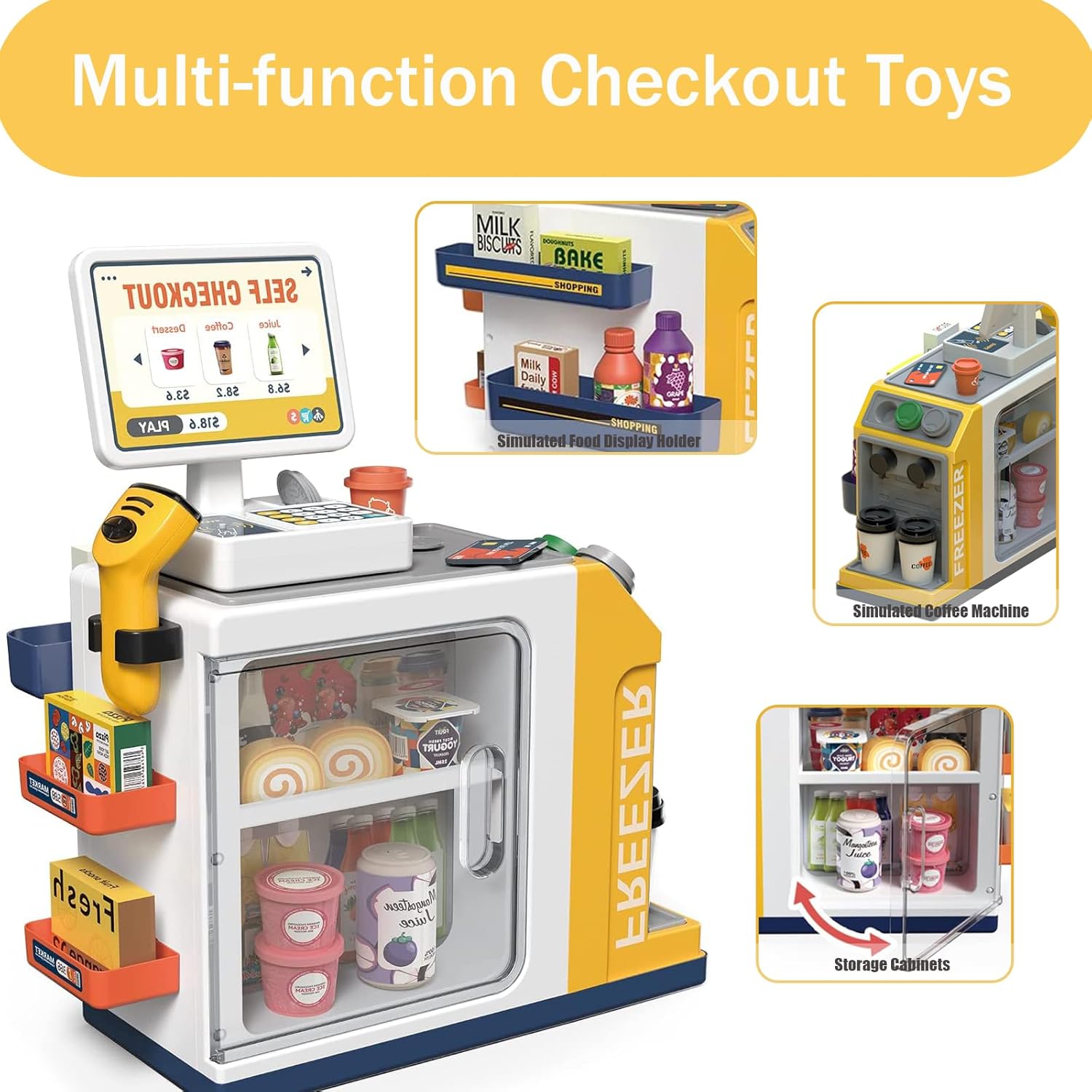 46Pcs DIY Shop Keeper Play Set | Pretend Play Toy  