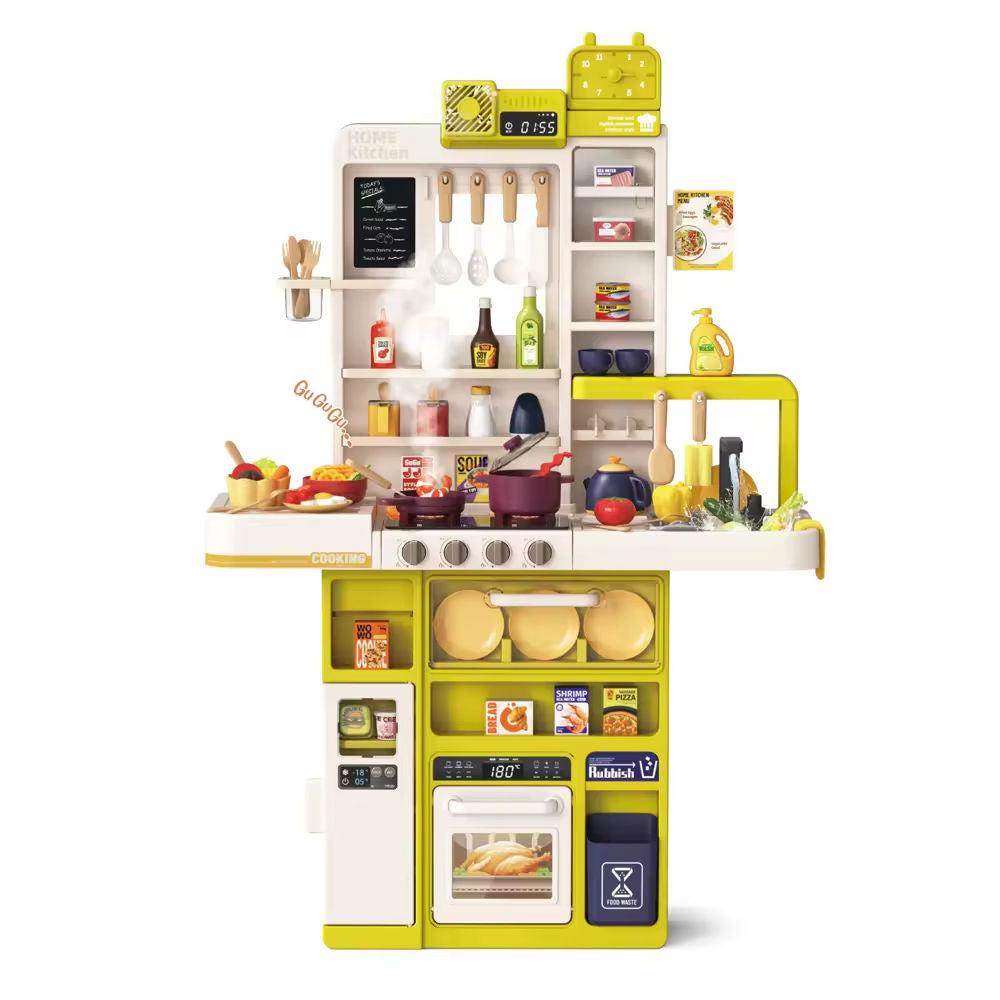 96Pcs Spraying Kitchen Playset With Light & Sound Feature